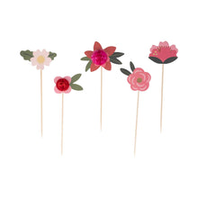Load image into Gallery viewer, Floral Party Picks