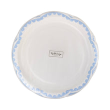 Load image into Gallery viewer, Blue Scallop Dessert 8" Plate