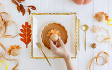 Load image into Gallery viewer, Gold Ruffle Edge Plate