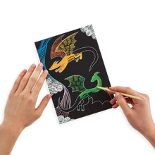 Load image into Gallery viewer, Scratch & Scribble - Fantastic Dragons