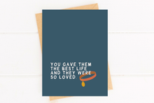 Load image into Gallery viewer, Sweet Pet Sympathy Card for Dog Loss Pet Parent Grief Card