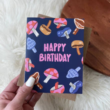 Load image into Gallery viewer, "Happy Birthday" Mushroom Card