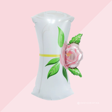 Load image into Gallery viewer, Graduation Scroll Foil Balloon with Pink Rose – 21" x 31"