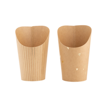 Load image into Gallery viewer, PLCC1636 - Gold Foil Kraft Dots and Stripes Charcuterie Cups (24ct)