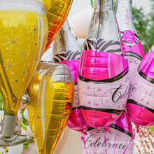 Load image into Gallery viewer, Champagne Bottle Foil Balloon – Perfect for Anniversaries