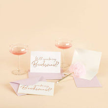 Load image into Gallery viewer, Will You Be My Bridesmaid Cards 5 Pack
