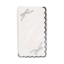 Load image into Gallery viewer, Black Bow Guest Napkin