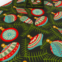 Load image into Gallery viewer, Christmas Baubles Black Wrapping Paper