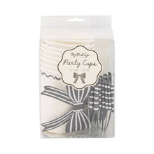 Load image into Gallery viewer, Black and White Bow Party Cup