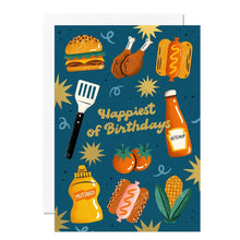 Load image into Gallery viewer, BBQ Birthday Greeting Card | Birthday Cards for Men | Food