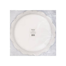 Load image into Gallery viewer, Pembroke Cream with Blue Edge 12" Paper Plate
