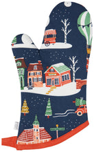 Load image into Gallery viewer, Candy Cane Lane Christmas Oven Mitts Set of 2