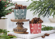 Load image into Gallery viewer, PLCC2265 - Nordic Red and Green 5 oz Baking Cups