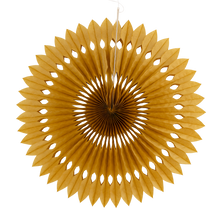 Load image into Gallery viewer, Gold and White Party Fan Set