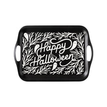 Load image into Gallery viewer, Typographic Halloween Bamboo Tray