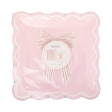 Load image into Gallery viewer, PLPL1828 - Large Pink Bows Paper Plate Set