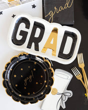 Load image into Gallery viewer, GRAD Shaped Paper Plate
