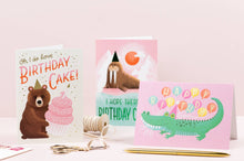 Load image into Gallery viewer, Birthday Alligator | Animal Birthday Card | Kids Greeting