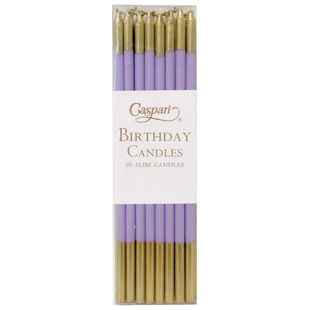 Lavender and Gold Candles
