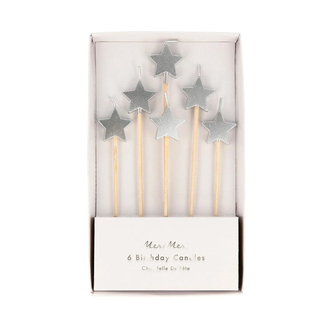 SIiver Star Candles
