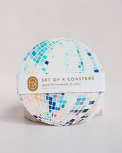Load image into Gallery viewer, Rainbow Disco Ball Reusable Chipboard Coasters