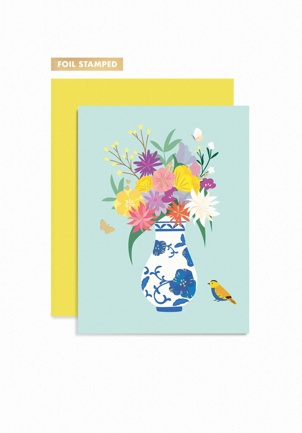 Floral Vase Greeting Card