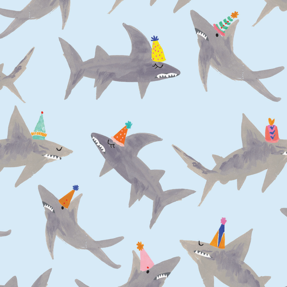 School of Sharks - Gift Wrap