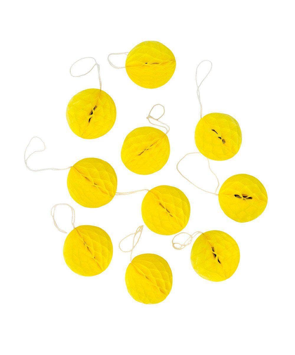 Yellow Honeycomb Mini Balls 2