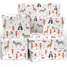 Load image into Gallery viewer, Christmas Party Animals Wrapping Paper