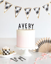 Load image into Gallery viewer, Black Letters Toppers