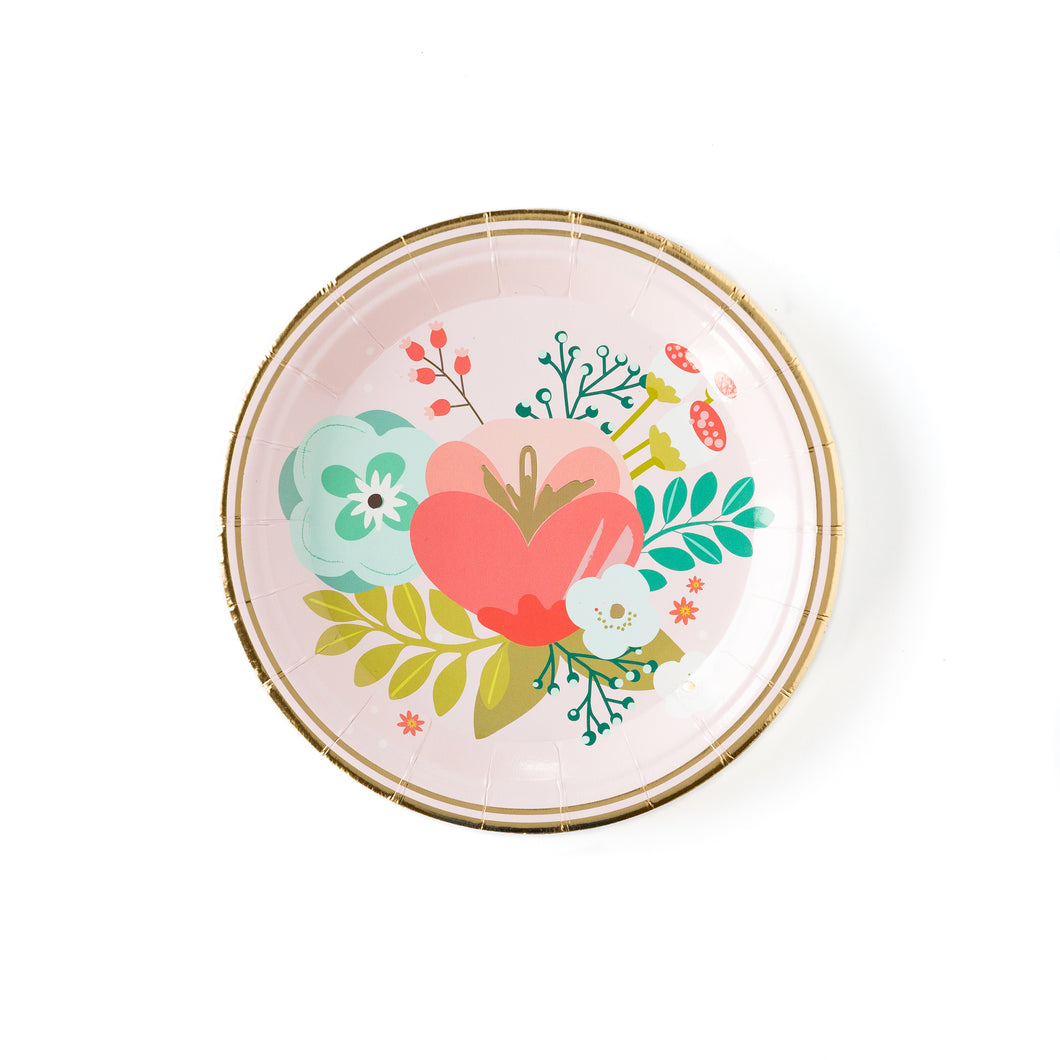 Garden Party Floral Plate