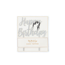 Load image into Gallery viewer, Happy Birthday Script Cake Topper
