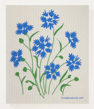 Load image into Gallery viewer, Cornflowers Swedish Dishcloth