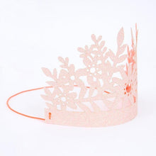 Load image into Gallery viewer, Pink Glitter Party Crowns