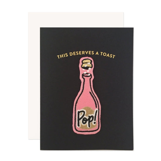 Pop the Champagne Patch Card