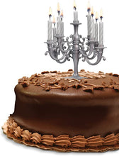 Load image into Gallery viewer, Silver Cake Candelabra
