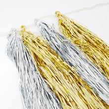 Load image into Gallery viewer, Silver and Gold Tassel Garland