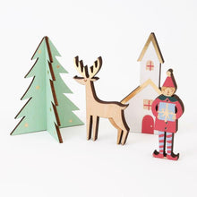 Load image into Gallery viewer, Festive Village Wooden Advent Calendar