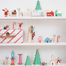 Load image into Gallery viewer, Festive Village Wooden Advent Calendar