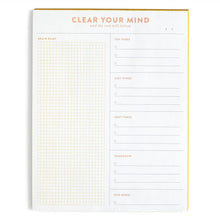 Load image into Gallery viewer, Clear Your Mind Brain Dump 8.5x11 Notepad

