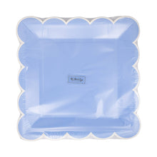 Load image into Gallery viewer, Blue Scalloped 9" Square
