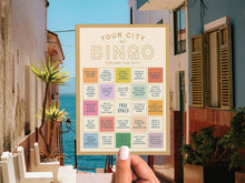 Load image into Gallery viewer, Custom City Explorer Bingo Card: Red / Yes: I would like a digital proof (+$.75/each)
