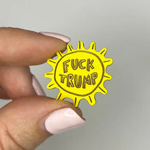 Load image into Gallery viewer, F*ck Trump Wooden Pins: Sun

