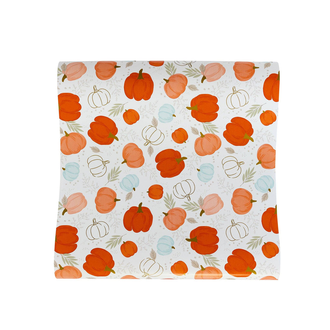 PLTBR92 -  Scattered Pumpkins Paper Table Runner