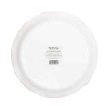 Load image into Gallery viewer, PEM1241 - Cream Scalloped Red Lines Plate
