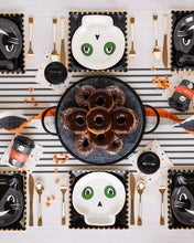 Load image into Gallery viewer, Cream with Black Stripe Paper Table Runner
