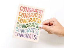 Load image into Gallery viewer, Congrats Wonky Type Greeting Card
