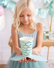 Load image into Gallery viewer, SEA1011 - Mermaid Tail Paper Party Cups - 12 oz
