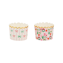 Load image into Gallery viewer, PLCC1871 - Gold Foil Bows/Icons on Pink 5 oz Baking Cups
