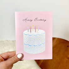 Load image into Gallery viewer, Happy Birthday Elegant Cake Birthday Cards
